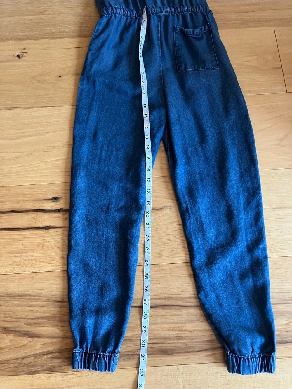 Silver Jeans Blue Sleeveless Denim Jumpsuit